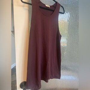 Wilfred Free (Aritzia) Maroon Sleeveless Flowy Top